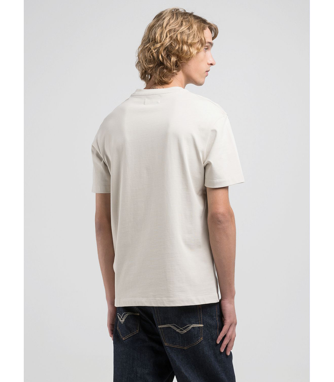 リラックスフィット Ｒロゴ ヘビーコットンジャ－ジーTシャツ 詳細画像 スキンホワイト 2